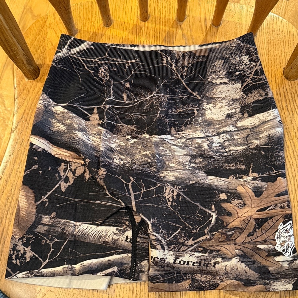 Camouflage Tree Print Shorts